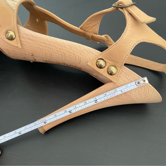 EUC Manolo Blahnik Azores Wooden Heeled Sandals - Picture 12 of 12